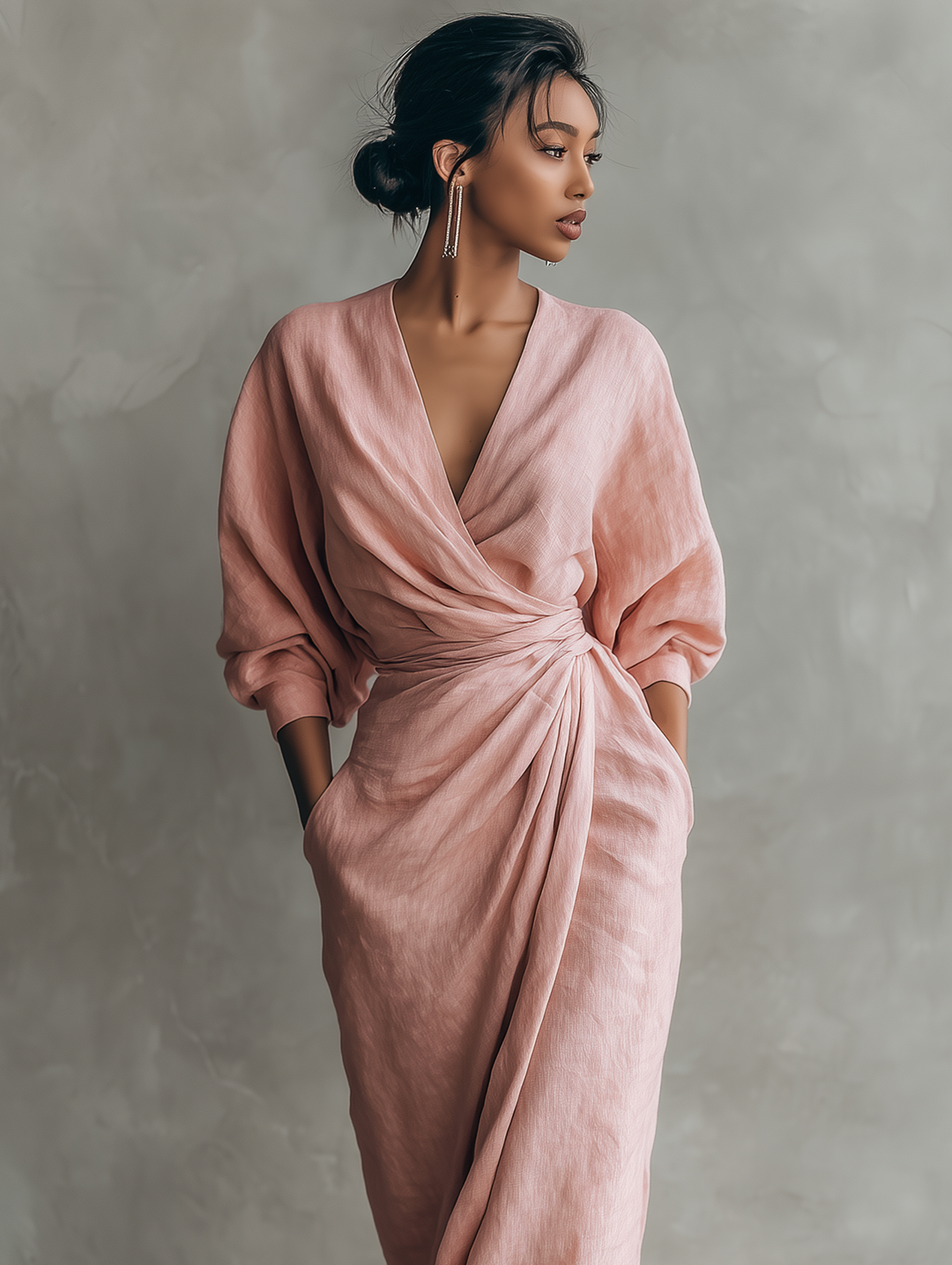 Ariana - Elegant hør-maxikjole