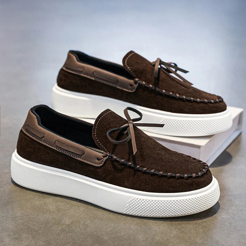 Reed - Slip-on plateau-loafers med kvaster
