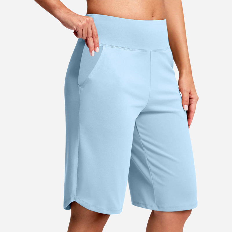 Kendall - Højtaljede bikershorts med lomme