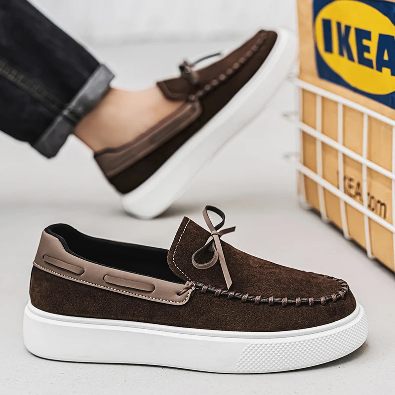 Reed - Slip-on plateau-loafers med kvaster