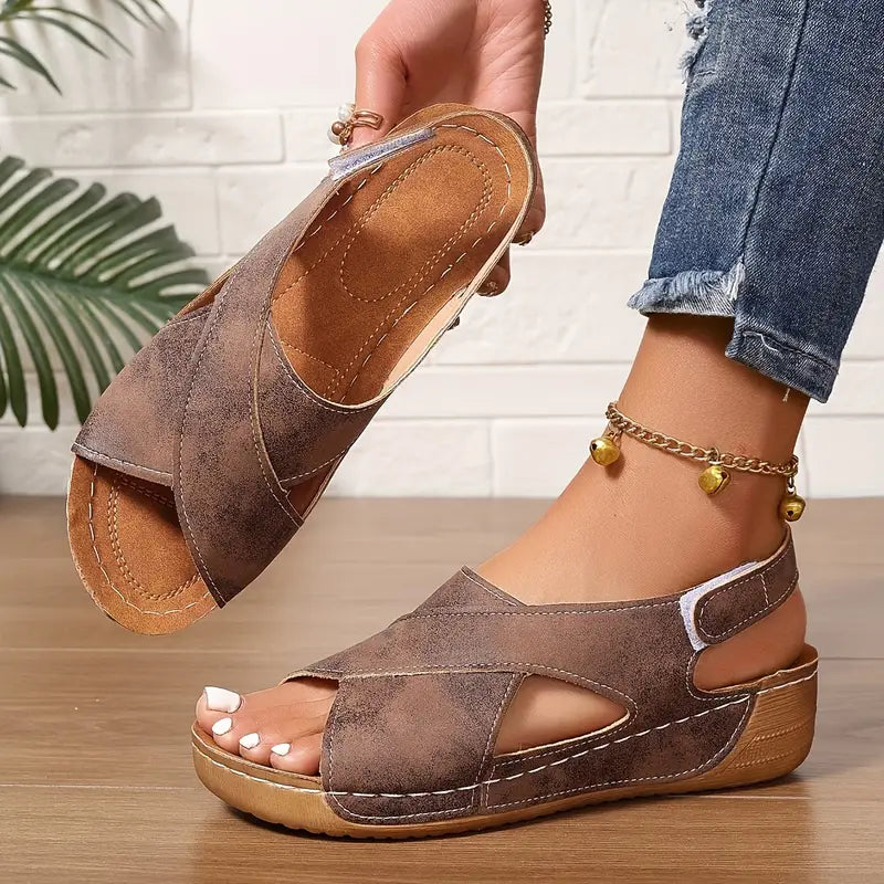 Lacey - Komfortsandaler med krydsremme