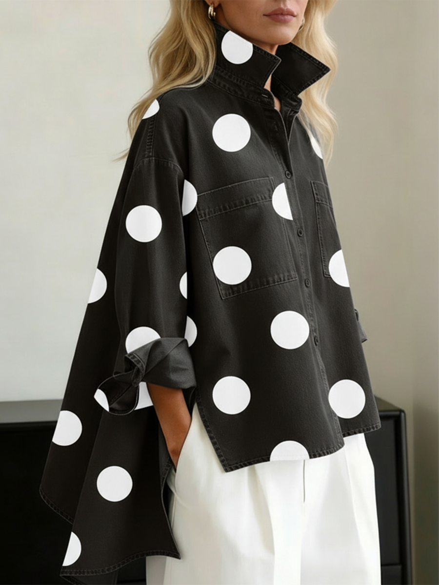Kelsey - Bluse med blød finish og broderi