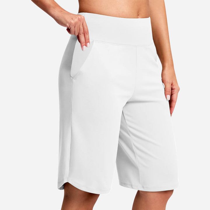 Kendall - Højtaljede cykelshorts med lommer