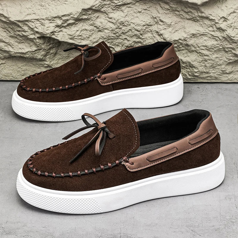 Reed - Slip-on plateau-loafers med kvaster