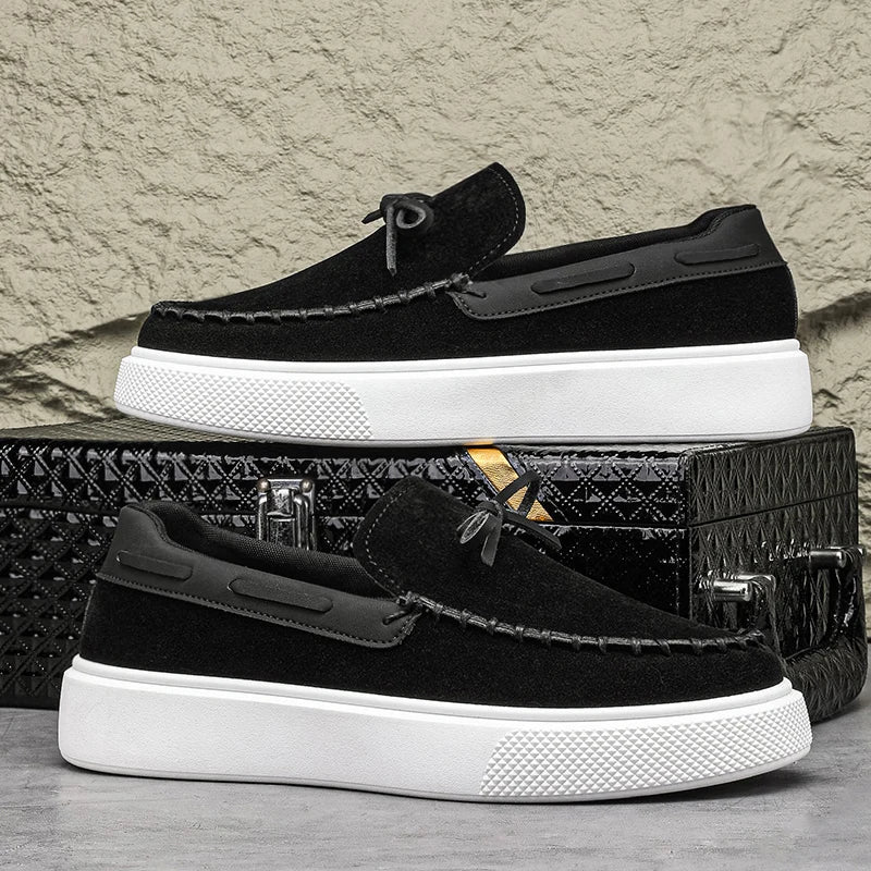 Reed - Slip-on plateau-loafers med kvaster