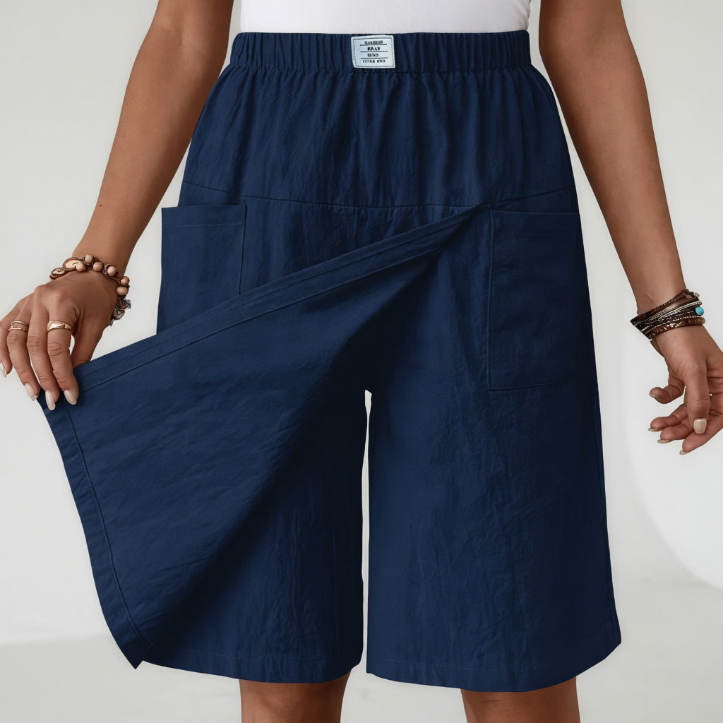 Fiorisse - Premium skort i stretch med omslag foran