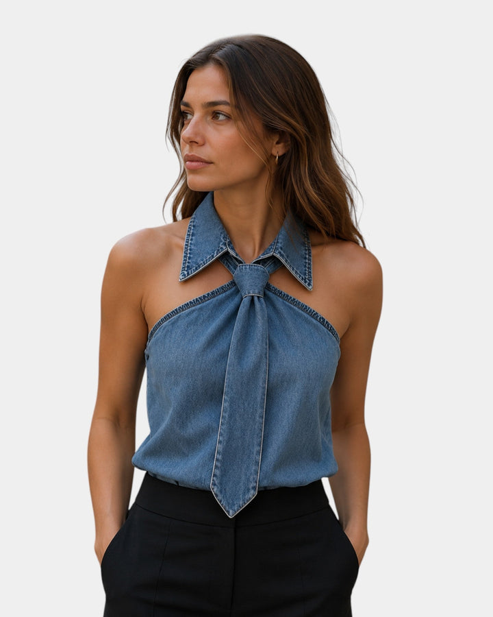 Piper - Elegant halterneckbluse
