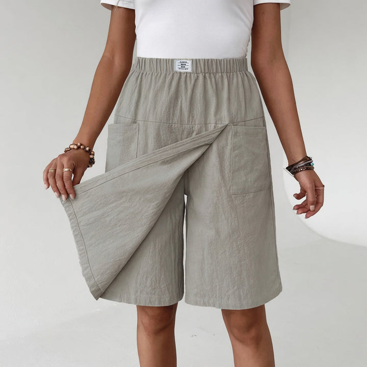 Fiorisse - Premium skort i stretch med omslag foran