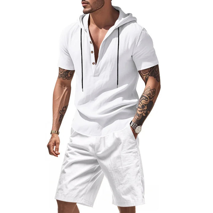Dylan - Åndbart sæt med hoodie og shorts