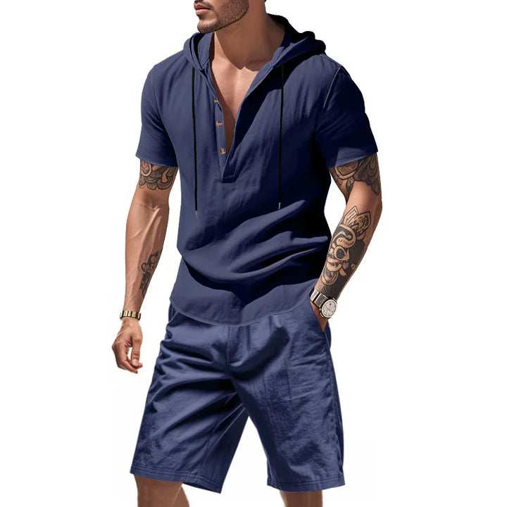 Dylan - Åndbart sæt med hoodie og shorts