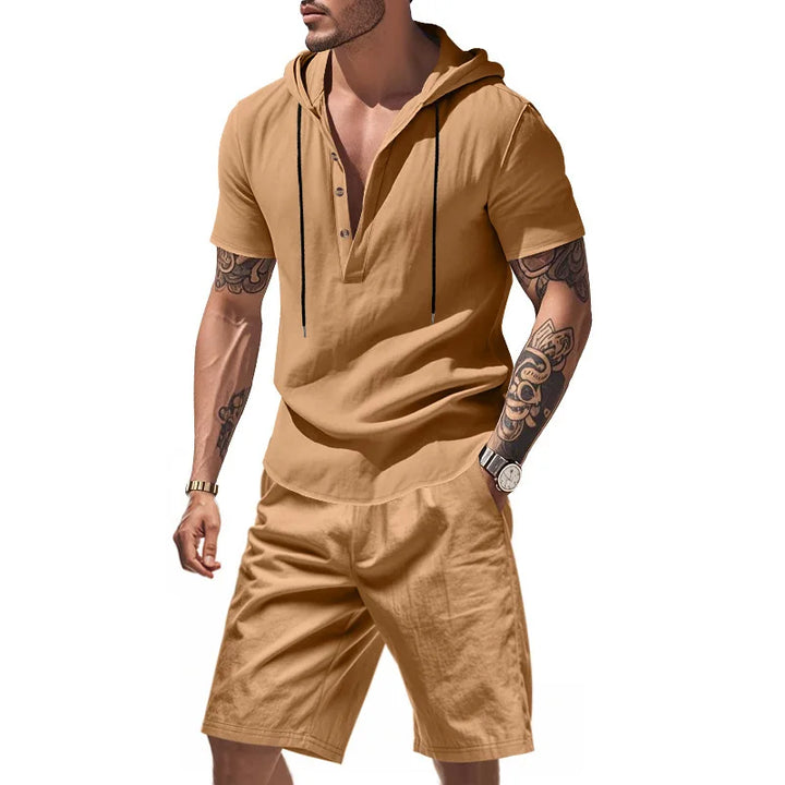 Dylan - Åndbart sæt med hoodie og shorts