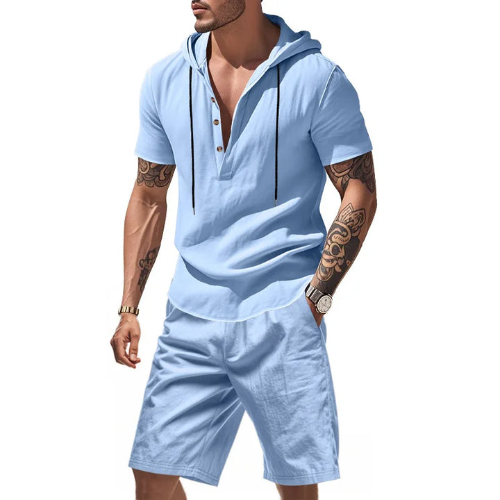 Dylan - Åndbart sæt med hoodie og shorts