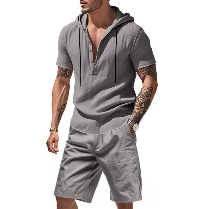 Dylan - Åndbart sæt med hoodie og shorts