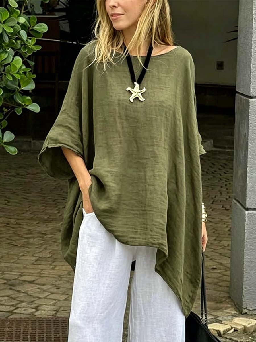 Bethany - Oversize tunika med flagermusærmer