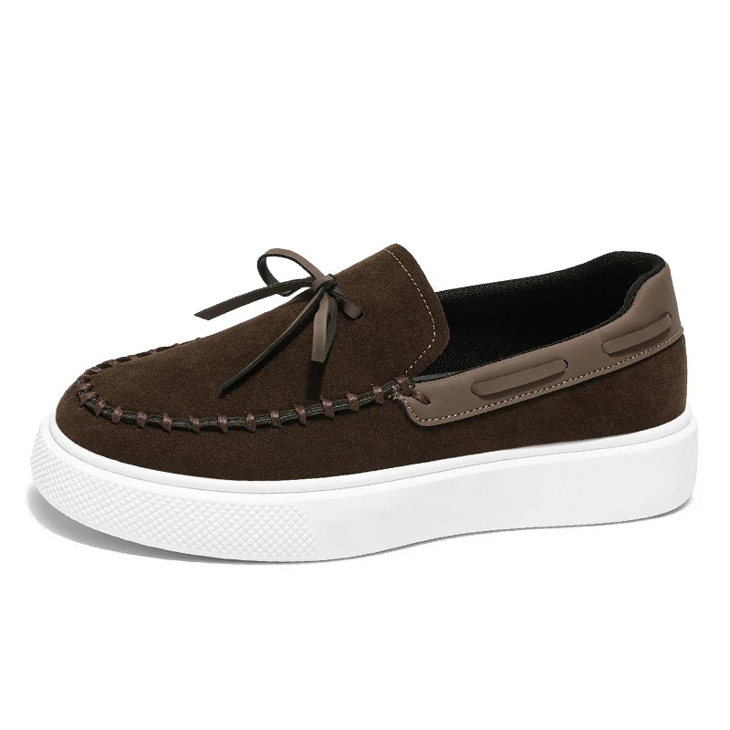 Reed - Slip-on plateau-loafers med kvaster