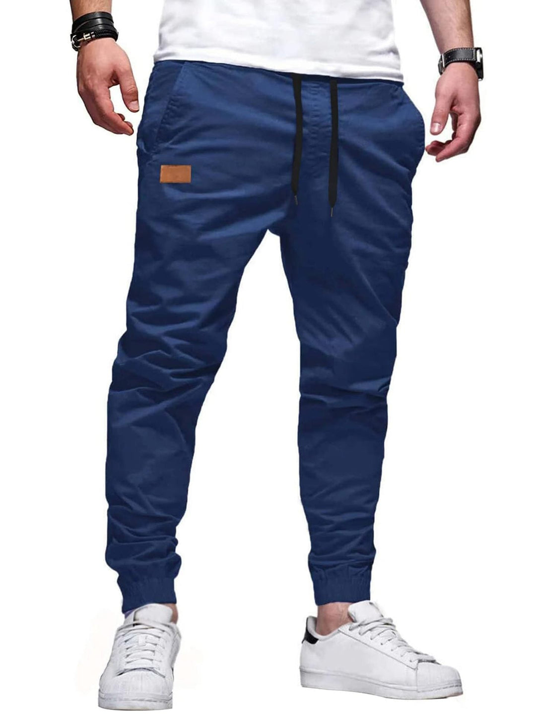 Xavier - Tilspidsede joggingbukser med snøre i taljen