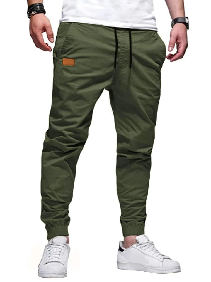 Xavier - Tilspidsede joggingbukser med snøre i taljen