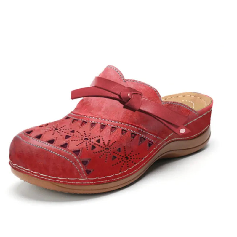 Mallory - Perforerede slip-on komforttræsko