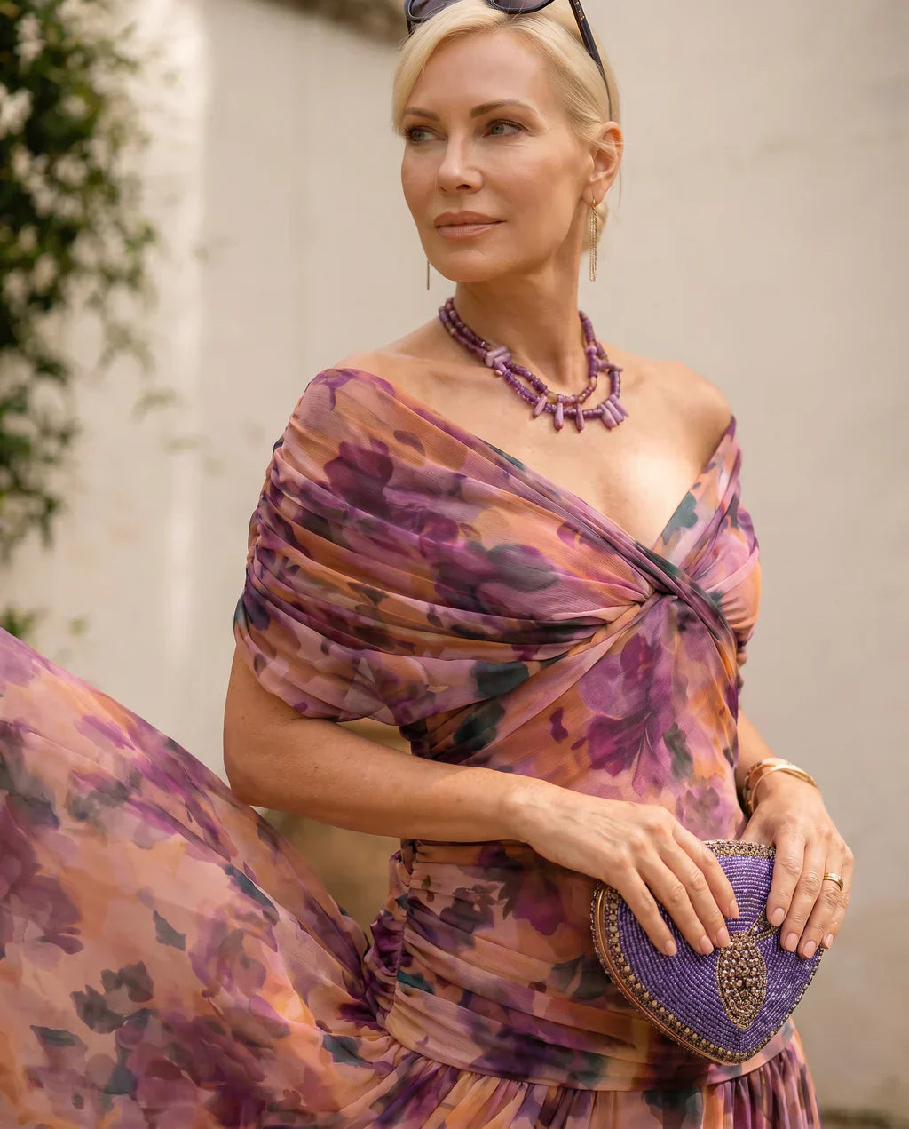 Samantha - Elegant draperet kjole