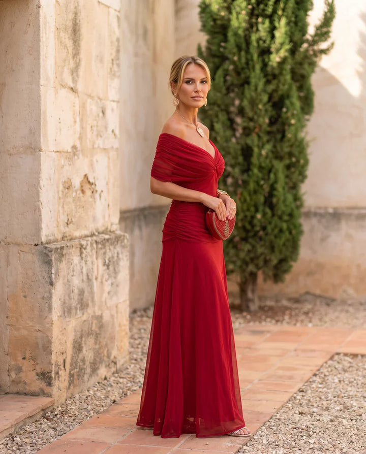Samantha - Elegant draperet kjole