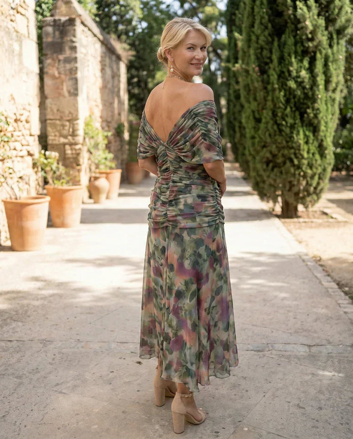 Samantha - Elegant draperet kjole
