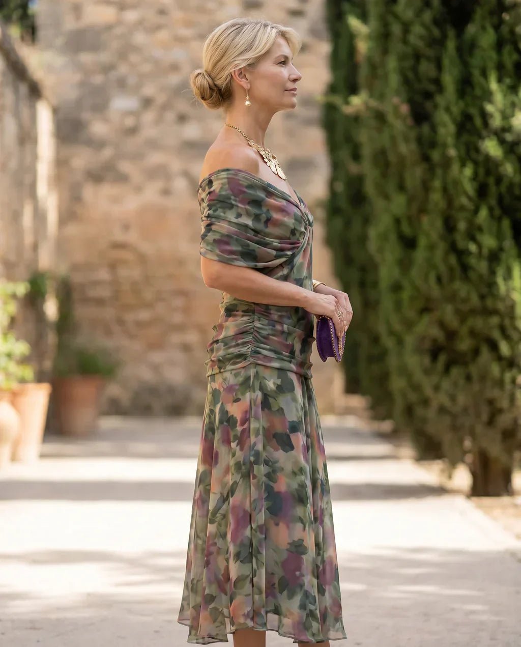 Samantha - Elegant draperet kjole