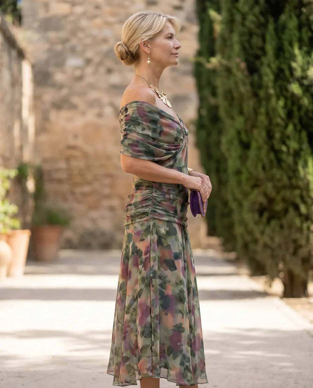 Samantha - Elegant draperet kjole