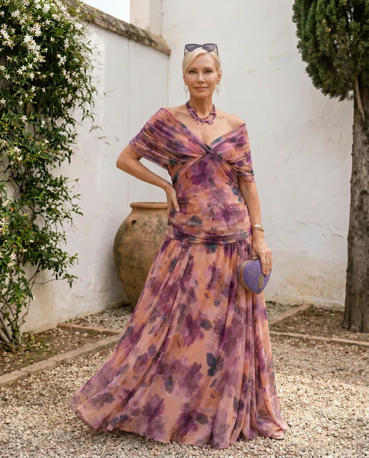 Samantha - Elegant draperet kjole