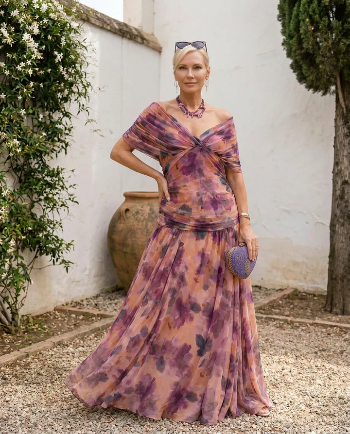 Samantha - Elegant draperet kjole