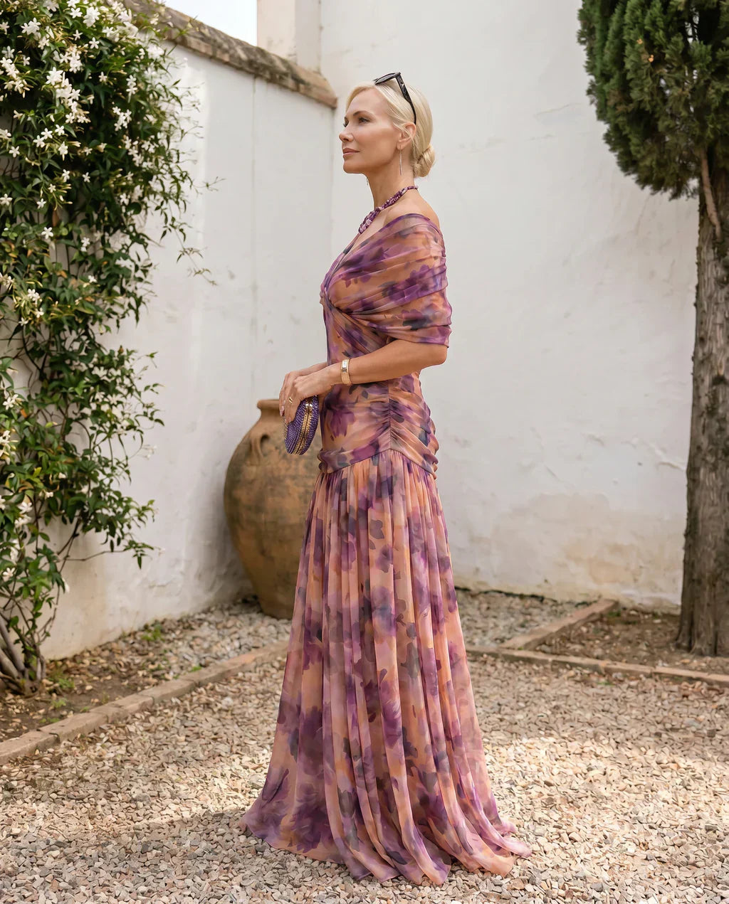 Samantha - Elegant draperet kjole