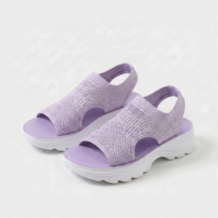 Joelle - Åndbare, polstrede sandaler