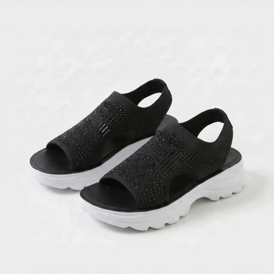 Joelle - Åndbare, polstrede sandaler