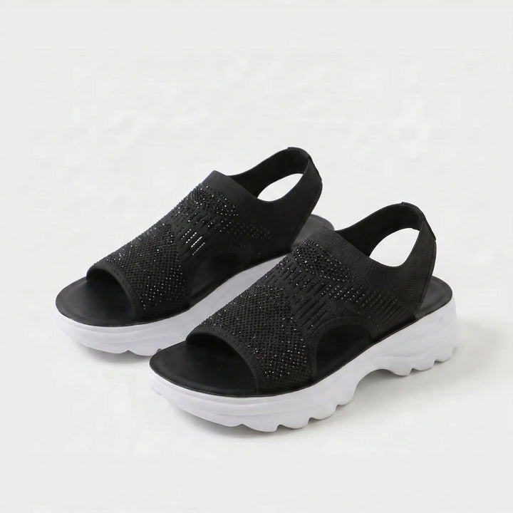 Joelle - Åndbare, polstrede sandaler