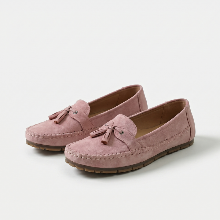 Stella - Polstrede loafers med kvaster