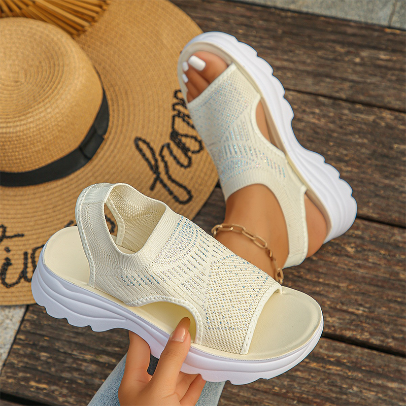Joelle - Åndbare, polstrede sandaler