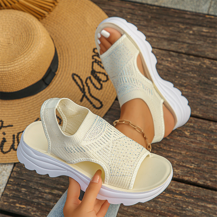 Joelle - Åndbare, polstrede sandaler