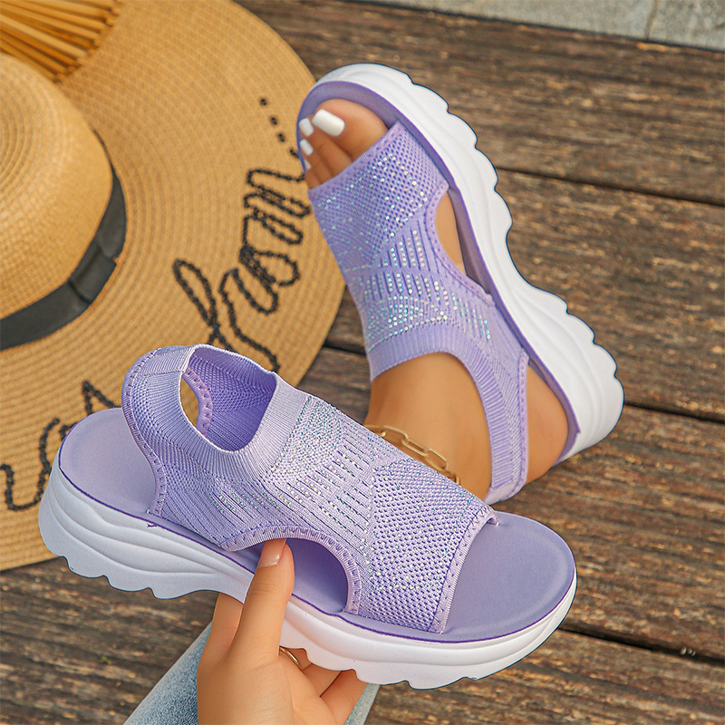 Joelle - Åndbare, polstrede sandaler