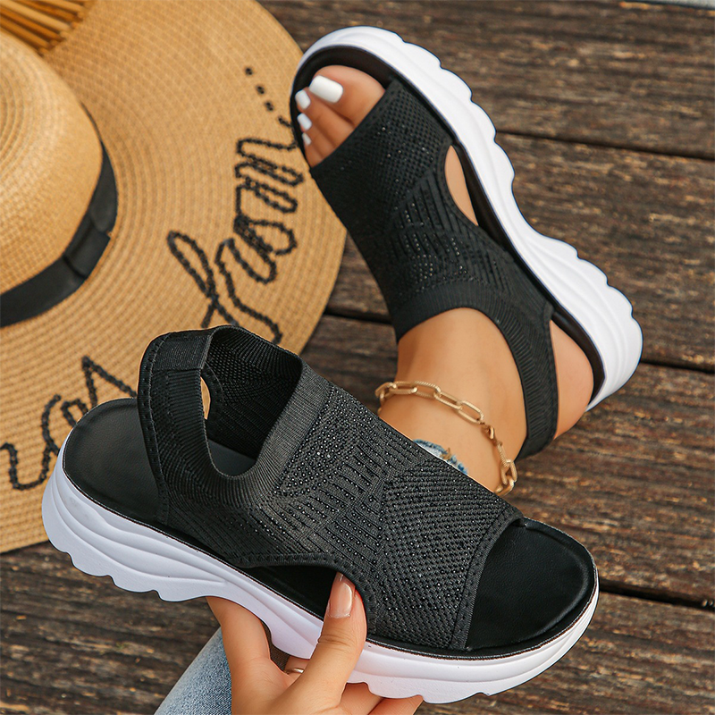 Joelle - Åndbare, polstrede sandaler